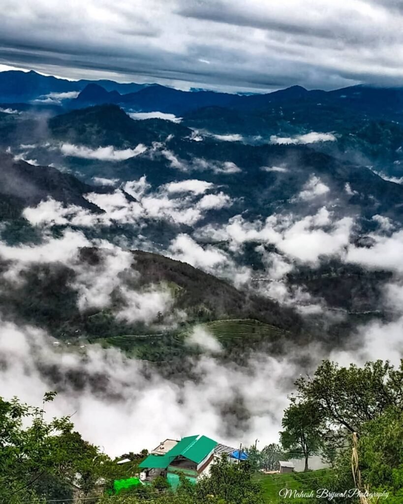 Kanda mountain landscape near Bageshwar, Uttarakhand
