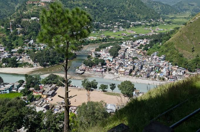 Kumaon village landscape and local life near Bageshwar, Uttarakhand