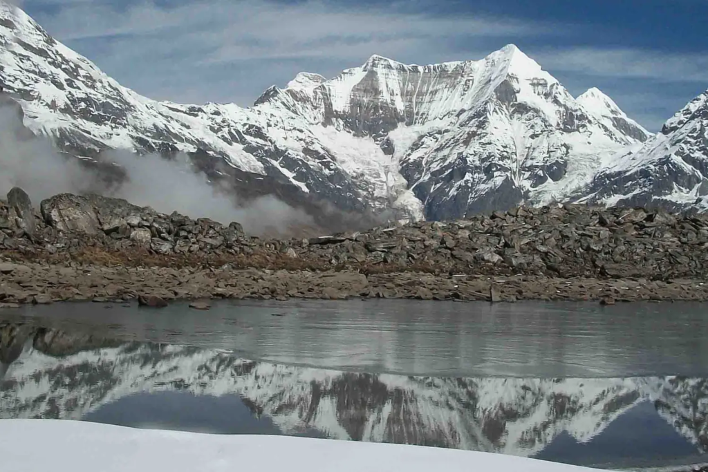 Sunderdhunga Glacier trek through the snow-covered Himalayas